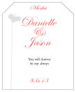 Orchid Wine Wedding Label